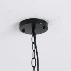 5-Light Antique White Round Wooden Fixture Ceiling Lamp Metal Chandelier by Magic Home -Spitzer Sales Store antique white magic home chandeliers mh y 020234g 76 1000