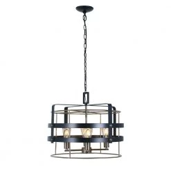 Round Open Style 4-Light Vintage Bronze Hanging Pendant by Cordelia Lighting 15 Round Open Style 4-Light Vintage Bronze Hanging Pendant by Cordelia Lighting -Spitzer Sales Store artisan bronze cordelia lighting chandeliers 2612 313 a0 1000