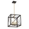 Cage Open Style 4-Light Vintage Bronze Hanging Pendant by Cordelia Lighting -Spitzer Sales Store artisan bronze cordelia lighting chandeliers 2614 313 64 1000