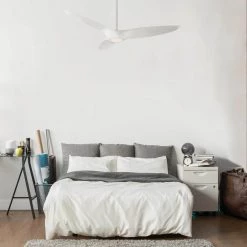 Morpheus III 60 in. LED Indoor/Outdoor Automotive Silver 3-Blade Smart Ceiling Fan with 3000K Light Kit and Wall Control by Modern Forms -Spitzer Sales Store automotive silver w 3000k led modern forms ceiling fans with lights fr w1813 60l as 31 1000