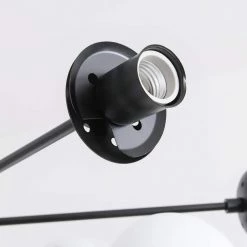 8-Light Black And Cream White Iron Sputnik Modern Linear Chandelier by Magic Home 12 8-Light Black And Cream White Iron Sputnik Modern Linear Chandelier by Magic Home -Spitzer Sales Store black and cream white magic home chandeliers mh y 020202 4f 1000