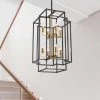 8-Light Black and Gold Lantern Tiered Chandelier by Magic Home -Spitzer Sales Store black and gold magic home chandeliers mh y 020210 64 1000