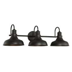 30 in. 3 Light Black Industrial Bathroom Vanity Light by Cordelia Lighting -Spitzer Sales Store black cordelia lighting vanity lighting 2629 05 1d 1000