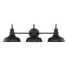 30 in. 3 Light Black Industrial Bathroom Vanity Light by Cordelia Lighting 2 30 in. 3 Light Black Industrial Bathroom Vanity Light by Cordelia Lighting -Spitzer Sales Store black cordelia lighting vanity lighting 2629 05 64 1000