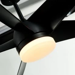 59 in. Integrated LED Indoor Remote Control Black Pendant Ceiling Fan with 5 Blades by Magic Home -Spitzer Sales Store black magic home ceiling fans with lights pv cf024ab 1f 1000