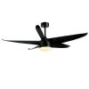 59 in. Integrated LED Indoor Remote Control Black Pendant Ceiling Fan with 5 Blades by Magic Home 1 59 in. Integrated LED Indoor Remote Control Black Pendant Ceiling Fan with 5 Blades by Magic Home -Spitzer Sales Store black magic home ceiling fans with lights pv cf024ab 64 1000