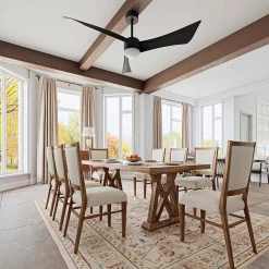 53 in. Integrated LED Indoor Remote Control Black Pendant Ceiling Fan with 3 Blades by Magic Home 11 53 in. Integrated LED Indoor Remote Control Black Pendant Ceiling Fan with 3 Blades by Magic Home -Spitzer Sales Store black magic home ceiling fans with lights pv cf026ab 31 1000