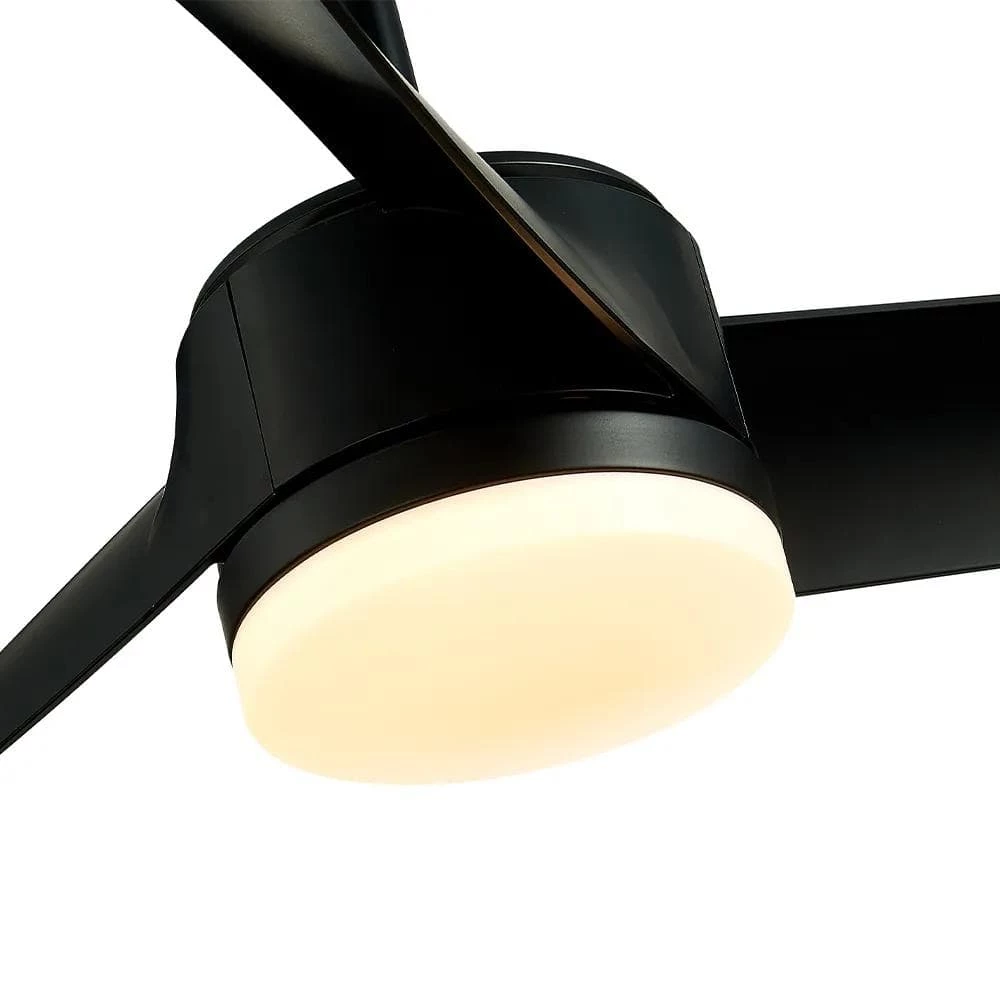 53 in. Integrated LED Indoor Remote Control Black Pendant Ceiling Fan with 3 Blades by Magic Home 5 53 in. Integrated LED Indoor Remote Control Black Pendant Ceiling Fan with 3 Blades by Magic Home - Image 3