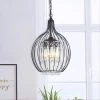 3-Lights Black Single Globe Metal Fixture Pendant Light by Magic Home 2 3-Lights Black Single Globe Metal Fixture Pendant Light by Magic Home -Spitzer Sales Store black magic home chandeliers mh lch 220010 64 1000