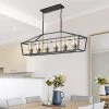 6-Light Black Kitchen Island Pendant with Metal Shade by Magic Home -Spitzer Sales Store black magic home chandeliers mh y 020205 64 1000