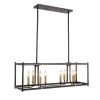 8-Light Black Kitchen Island Linear Chandelier by Magic Home 1 8-Light Black Kitchen Island Linear Chandelier by Magic Home -Spitzer Sales Store black magic home chandeliers mh y 020236 64 1000
