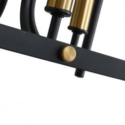 8-Light Black Kitchen Island Linear Chandelier by Magic Home 17 8-Light Black Kitchen Island Linear Chandelier by Magic Home -Spitzer Sales Store black magic home chandeliers mh y 020236 fa 1000