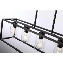 5-Light Black Antique Painted Vintage Chandelier Light Fixture with Glass Shades by Magic Home -Spitzer Sales Store black magic home chandeliers mh y 020238 4f 1000