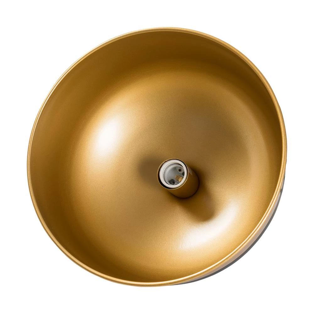 1-Light Black Industrial Linear Dome Hanging Pendant Light with Metal Shade by Magic Home 10 1-Light Black Industrial Linear Dome Hanging Pendant Light with Metal Shade by Magic Home - Image 8