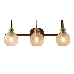22.5 in. 3-Lights Black Modern Bathroom Wall Lamp Wall Sconces Vanity Light with Glass Shade (Without bulb) by Magic Home 13 22.5 in. 3-Lights Black Modern Bathroom Wall Lamp Wall Sconces Vanity Light with Glass Shade (Without bulb) by Magic Home -Spitzer Sales Store black magic home vanity lighting cs w63734454 44 1000