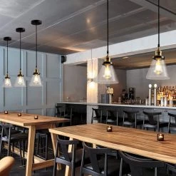 1-Light Black with Clear Glass Pendant Light by Spitzer -Spitzer Sales Store black spitzer chandeliers 405305 1f 1000