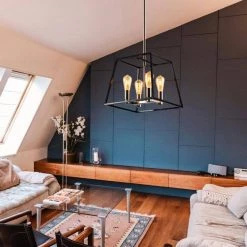 4-Light Black Metal Pendant by Spitzer 18 4-Light Black Metal Pendant by Spitzer -Spitzer Sales Store black spitzer chandeliers 409406 31 1000