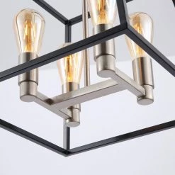 4-Light Black Metal Pendant by Spitzer 15 4-Light Black Metal Pendant by Spitzer -Spitzer Sales Store black spitzer chandeliers 409406 44 1000