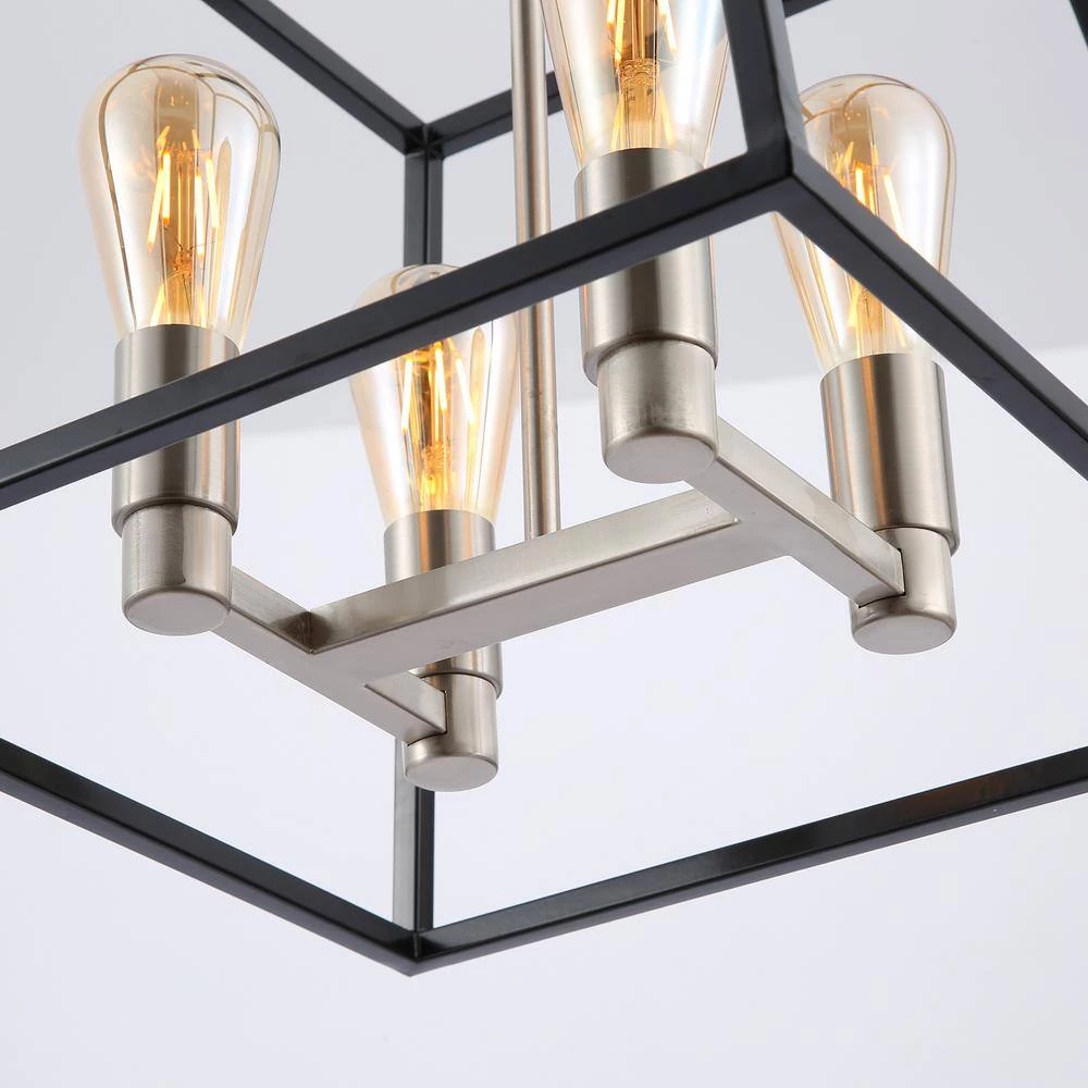 4-Light Black Metal Pendant by Spitzer 7 4-Light Black Metal Pendant by Spitzer - Image 6