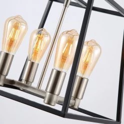 4-Light Black Metal Pendant by Spitzer 16 4-Light Black Metal Pendant by Spitzer -Spitzer Sales Store black spitzer chandeliers 409406 fa 1000