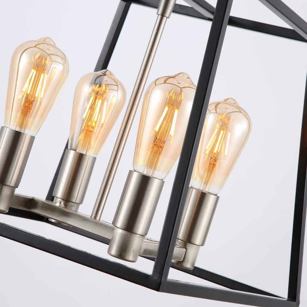 4-Light Black Metal Pendant by Spitzer 8 4-Light Black Metal Pendant by Spitzer - Image 7