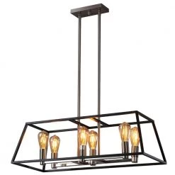 Spitzer Sales Store 20 6-Lights Black Pendant by Spitzer