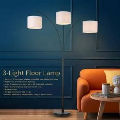 75 in. 3-Light Black Tree Floor Lamp by Spitzer 14 75 in. 3-Light Black Tree Floor Lamp by Spitzer -Spitzer Sales Store black spitzer floor lamps 409708 44 1000