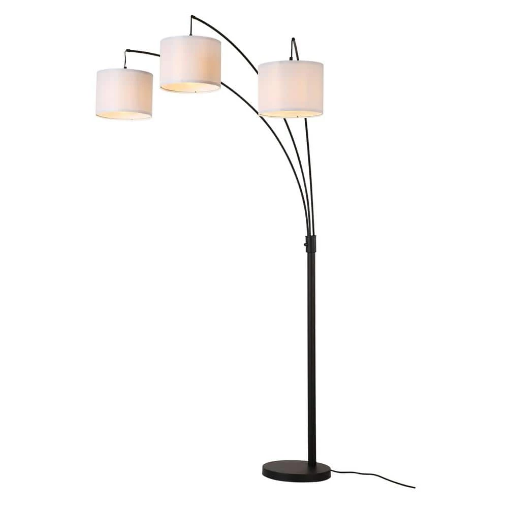 75 in. 3-Light Black Tree Floor Lamp by Spitzer 9 75 in. 3-Light Black Tree Floor Lamp by Spitzer - Image 8