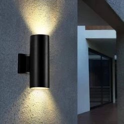 11 in. H Black LED Outdo or Wall Sconce by Spitzer -Spitzer Sales Store black spitzer outdoor sconces 104802 44 1000