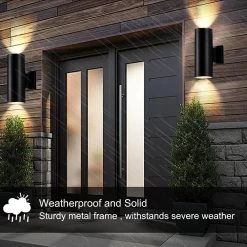 11 in. H Black LED Outdo or Wall Sconce by Spitzer -Spitzer Sales Store black spitzer outdoor sconces 104802 4f 1000