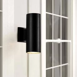 11 in. H Black LED Outdo or Wall Sconce by Spitzer -Spitzer Sales Store black spitzer outdoor sconces 104802 76 1000