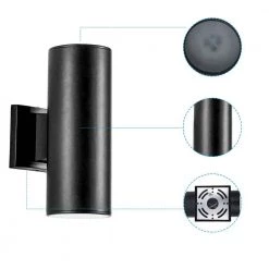 11 in. H Black LED Outdo or Wall Sconce by Spitzer -Spitzer Sales Store black spitzer outdoor sconces 104802 c3 1000