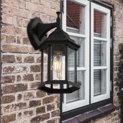 12 in. Black Outdoor Wall Lantern by Spitzer 10 12 in. Black Outdoor Wall Lantern by Spitzer -Spitzer Sales Store black spitzer outdoor sconces 104902 4f 1000