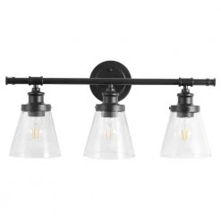 Spitzer Sales Store 4 3-Light Black Vanity Light by Spitzer