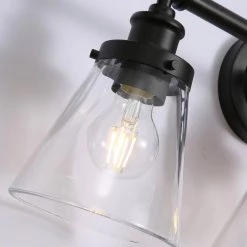 3-Light Black Vanity Light by Spitzer -Spitzer Sales Store black spitzer vanity lighting 405505 fa 1000