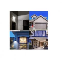 26-Watt Equivalent 2600 Lumens Integrated LED Black Wall Pack Outdoor Light, 4000K by Spitzer -Spitzer Sales Store black spitzer wall pack lights 100205 1f 1000