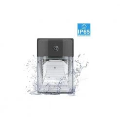 26-Watt Equivalent 2600 Lumens Integrated LED Black Wall Pack Outdoor Light, 4000K by Spitzer -Spitzer Sales Store black spitzer wall pack lights 100205 4f 1000