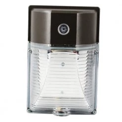 26-Watt Equivalent 2600 Lumens Integrated LED Black Wall Pack Outdoor Light, 4000K by Spitzer