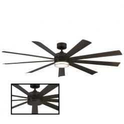 Spitzer Sales Store 34 Wynd XL 72 in. 3000K Integrated LED Indoor/Outdoor Bronze Smart Ceiling Fan with Light Kit and Remote by Modern Forms