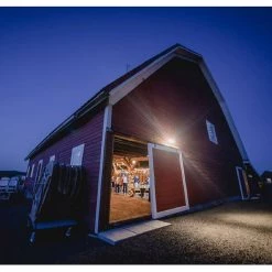 400-Watt Equivalent Bronze Outdoor Integrated LED 10 ft. Flood Path Barn Light with Arm by Spitzer -Spitzer Sales Store bronze spitzer flood lights 102005 76 1000