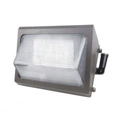 500-Watt Equivalent Integrated LED Bronze Outdoor Dusk to Dawn Wall Pack, 15800 Lumens 5000K by Spitzer