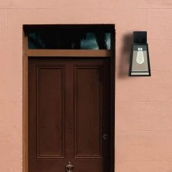 120-Watt Equivalent Brown Integrated LED Dusk-to-Dawn Aluminum Wall Pack Light 3000K by Spitzer -Spitzer Sales Store brown spitzer outdoor sconces 103805 76 1000