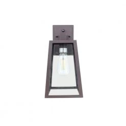 120-Watt Equivalent Brown Integrated LED Dusk-to-Dawn Aluminum Wall Pack Light 3000K by Spitzer -Spitzer Sales Store brown spitzer outdoor sconces 103805 fa 1000