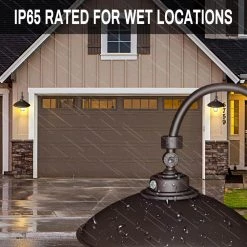 250-Watt Equivalent Integrated LED Brown Outdoor Gooseneck Barn Light Wall Pack Light 4000K by Spitzer -Spitzer Sales Store brown spitzer outdoor sconces 104503 fa 1000