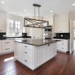 4-Light Brushed Iron Linear Chandelier with Wood Grain Accents by Cordelia Lighting 17 4-Light Brushed Iron Linear Chandelier with Wood Grain Accents by Cordelia Lighting -Spitzer Sales Store brushed iron cordelia lighting chandeliers 2636 331 77 1000