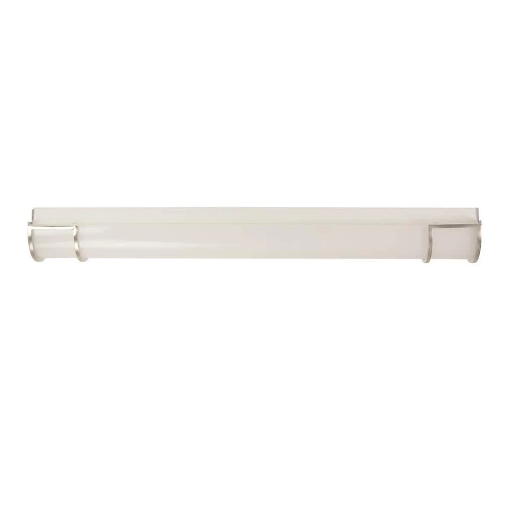 Cloud 36 in. 1-Light Brushed Nickel Integrated LED Bath Vanity Light by Cordelia Lighting 3 Cloud 36 in. 1-Light Brushed Nickel Integrated LED Bath Vanity Light by Cordelia Lighting