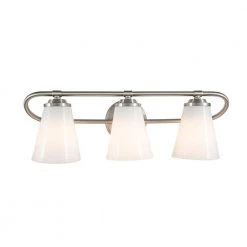 Bell Style 22 in. 3-Light Brushed Nickel Vanity Light with Opal Glass Shades by Cordelia Lighting 13 Bell Style 22 in. 3-Light Brushed Nickel Vanity Light with Opal Glass Shades by Cordelia Lighting -Spitzer Sales Store brushed nickel cordelia lighting vanity lighting 2621 35 a0 1000