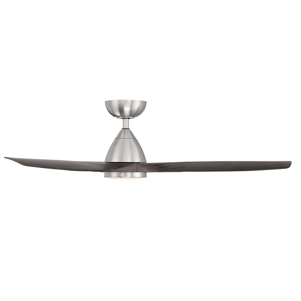 Skylark 54 in. 3-Blade Smart Brushed Nickel Ebony Ceiling Fan 3000K Integrated LED and Remote Control by Modern Forms 5 Skylark 54 in. 3-Blade Smart Brushed Nickel Ebony Ceiling Fan 3000K Integrated LED and Remote Control by Modern Forms - Image 3