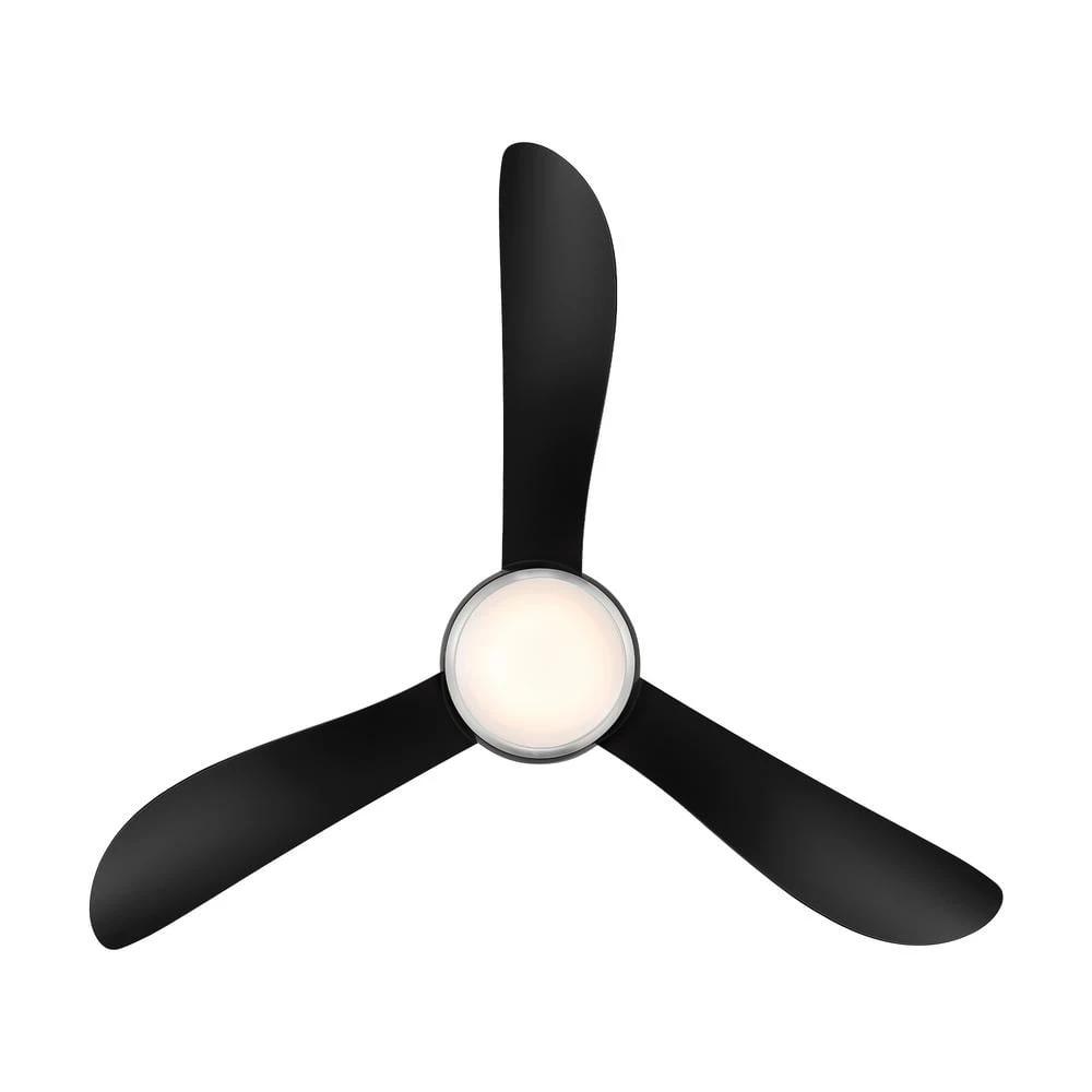 Renegade 52 in. Integrated LED Indoor and Outdoor 8-Blade Smart Brushed Nickel Black Ceiling Fan with Remote 3000k by Modern Forms 6 Renegade 52 in. Integrated LED Indoor and Outdoor 8-Blade Smart Brushed Nickel Black Ceiling Fan with Remote 3000k by Modern Forms - Image 4