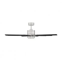 Renegade 52 in. Integrated LED Indoor and Outdoor 8-Blade Smart Brushed Nickel Black Ceiling Fan with Remote 3000k by Modern Forms -Spitzer Sales Store brushed nickel matte black modern forms ceiling fans with lights fr w2001 52l bn mb 44 1000